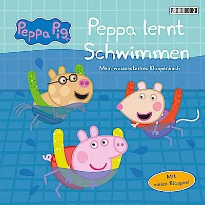 Immagine prodotto di Peppa Pig: Peppa lernt Schwimmen - Mein wasserstarkes Klappenbuch