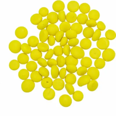 Produktbild von Glorex Wachsfarbe in Pastillenform neon gelb 5 g