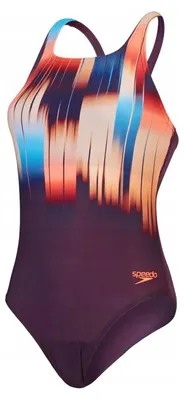 Productafbeelding van Speedo - "Digi Placement Medalist" damesbadpak, model IG3914 (maat 36 DE), kleur paars/oranje