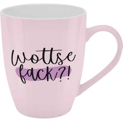 Obrázok produktu pre Hrnček s motívom "Wottsefack?!", s banderolou