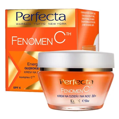 Zdjęcie produktu dla Perfecta Fenomen C Głębokie Nawilżenie krem na dzień i na noc 30+, 50ml