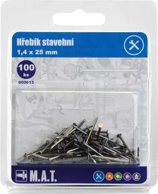 Obrázok produktu pre stavebný klinec 25x1,4mm (100ks)