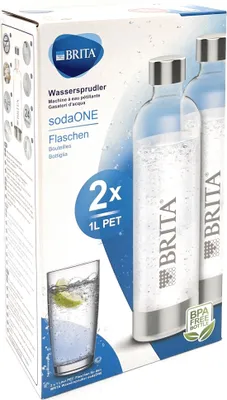 Produktbild von Brita sodaOne PET Pack 2 Bottle Wassersprudler Trinkflasche