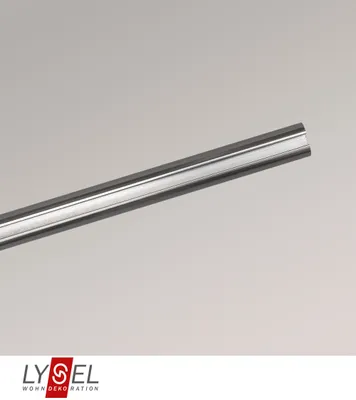 Produktbild von LYSEL® Gardinenstange Opal Innenlauf doppelt Titan, Länge: 200cm