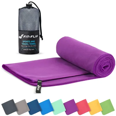 Obrázok produktu pre Fit-Flip, rýchloschnúci uterák z mikrovlákna, ideálny na fitness, šport a saunu