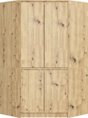 Produktbild von Akord Eckschrank 4-Türig Aus Eiche Handgefertigt 100X50X180 Cm
