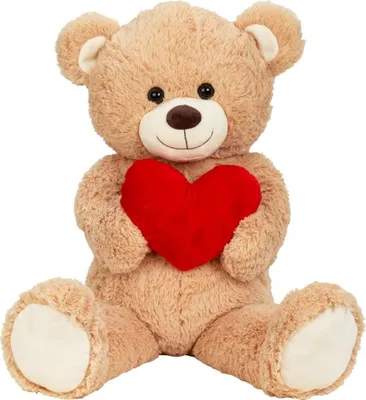 Produktbild von XXL Teddybär creme mit Herz Kuschelbär 100cm Teddy Bär Kuscheltier