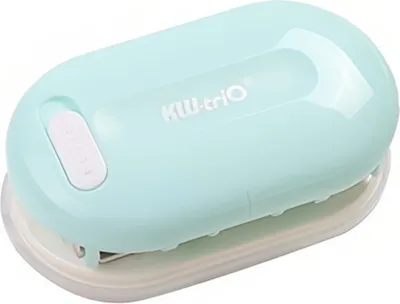 Obrázok produktu pre KW-triO 3-dierová dierovačka, zberač papierového odpadu, s otvorom 5,5 mm, 5 listov pre kanceláriu, domácnosť, školu, študentov - zelená