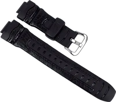 Produktbild von Casio Ersatzband Uhrenarmband Leder / Resin Band schwarz für G-304RL