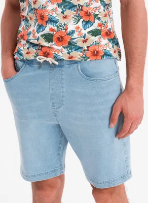 Produktbild von Ombre Clothing Denim-Shorts für Männer Korbin hellblau M