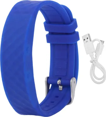 Obrázek produktu pro Vibrační budík s připomínkou Hodinky s USB nabíjením 45 dní v pohotovostním režimu LED Fitness Tracker Hodinky s časovačem Modrá pro kalorie Sledování spánku Modrá