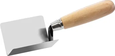 Image de Truelle d'angle intérieur 90° - inox - bois - 80x60mm