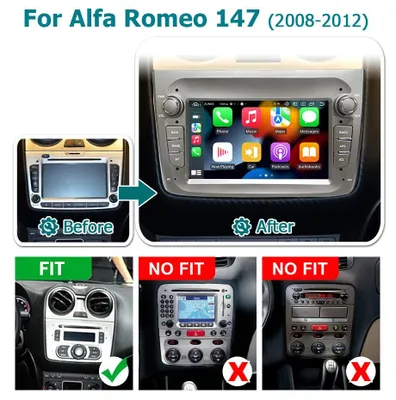 Imagen del producto de Radio para coche – Reproductor multimedia – Sistema de audio para automóvil – Sistema de navegación – Android 14 – Pantalla de 7 pulgadas – 4G LTE