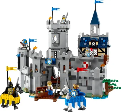 Produktbild von LEGO Creator Ritterburg im Mittelalter - 3-in-1-Bauset - Spielzeug LEGO Ritterburg - Umwandelbar in Ritterturnier-Szene oder Stadt - 6 Minifiguren - Geschenk für Jungen und Mädchen ab 9 Jahren 31168