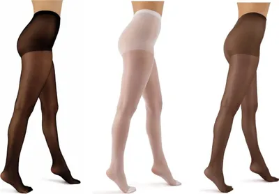 Immagine prodotto di Collant eleganti 20 DEN - confezione da 3 in nero / bianco / marrone M