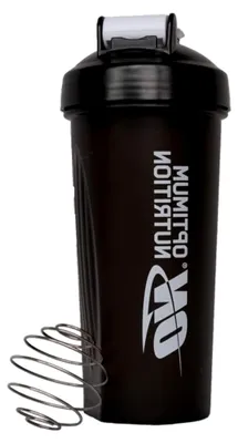 Produktbild von Edelstahl Shaker 600 ml, schwarz, auslaufsicher mit Edelstahl-Mixkugel, BPA-frei