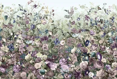Obrázok produktu pre Komar Botanická fototapeta Lila und Grün - 611130 - 368 x 248 cm