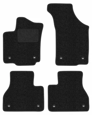 Image de Tapis de sol en moquette pour Volkswagen Phaeton 2002-2016 (berline) – jeu 4 pièces, anthracite, sur mesure – Wielganizator ANTHRA