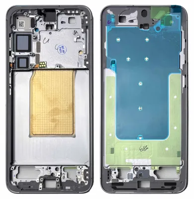 Image de Samsung écran LCD cadre central Galaxy S25 Plus GH82-36367A pièce de rechange argent