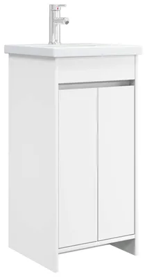 Immagine prodotto di vidaXL Mobile da bagno con lavabo, bianco, 42 x 40 x 84,5 cm