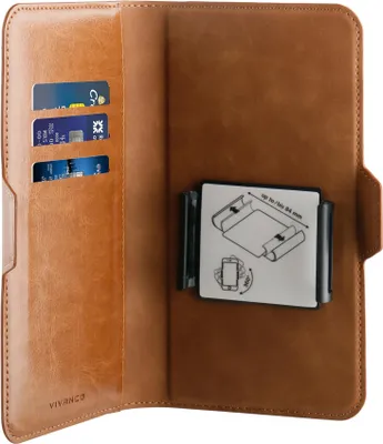 Produktbild von ViVanco™Universal, Geldbörsenhülle, Universal, 16,5 cm (6.5"), Braun