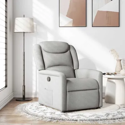 Produktbild von Hochwertig Relaxsessel Wolkengrau Stoff 4015605