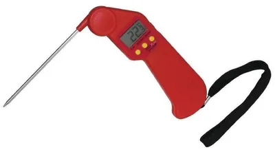 Produktbild von Küchenthermometer Lebensmittelthermometer - Easytemp - 5,5 x 5,25 x 13,37 cm - Rot