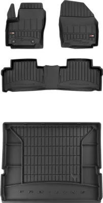 Produktbild von FROGUM Gummimatten Auto Fußmatten + Kofferraummatte für Ford S-Max I 2006-2014