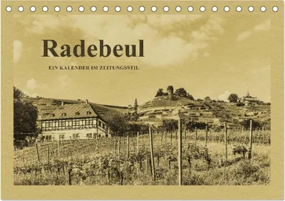 Produktbild von Radebeul - Ein Kalender im Zeitungsstil (Tischkalender 2025 DIN A5 quer), CALVENDO Monatskalender