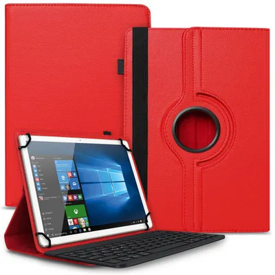 Produktbild von Tablet Tasche Blackview Tab 20 Tastatur Hülle Schutzhülle Case Bluetooth DrehbarFarbe Uni 360 Taschen:Rot