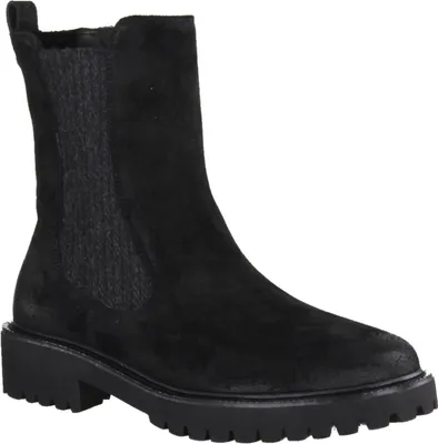 Produktbild von Paul Green 8270-010 Stiefelette gefüttert, Damen, Leder, Schwarz, - Damenschuhe Modische Stiefelette / Boots, Schwarz, leder (soft suede), absatzh&oumlhe: 20 mm