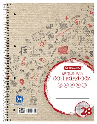 Image de LANDRÉ400146724 LANDRÉ Collegeblock Recycling, DIN A4+, quadrillé, 80 feuilles