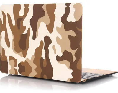 Produktbild von Mobigear Design Schutzhülle für MacBook Air 11 Zoll (2010-2016), Hartschalenhülle, Modell A1370 / A1465, Design: Wüstencamouflage