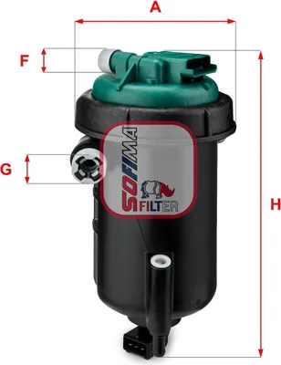 Produktbild von Kraftstofffilter SOFIMA S 5148 GC für FIAT Ducato Kastenwagen (250, 290) Filtereinsatz