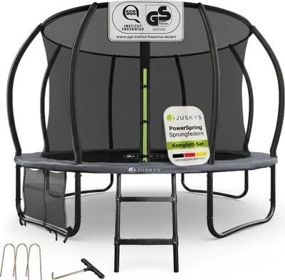 Produktbild von Juskys Trampolin SkyBounce M Ø 305 cm mit Sicherheitsnetz & Leiter
