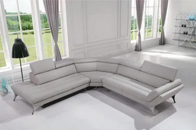 Produktbild von Ledersofa Couch Wohnlandschaft Ecksofa Eck Garnitur Design Modern Sofa 1541