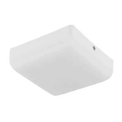 Image de Plafonnier LED, blanc, carré, L 12 cm