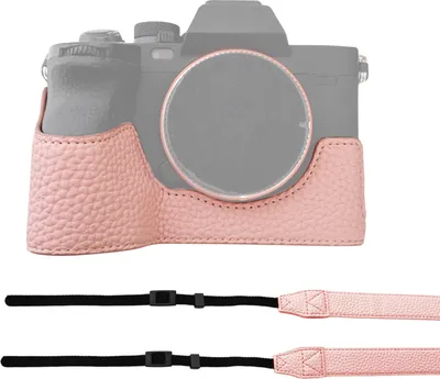 Obrázek produktu pro Polobrašna na fotoaparát, brašna na pouzdro fotoaparátu, brašna na fotoaparát zPolyuretankůže s otvorem pro ramenní popruh ve spodní části a s rukojetí, ochranné pouzdro na fotoaparát, náhrada za Sony A7M4/A7R5/A7S3/A1