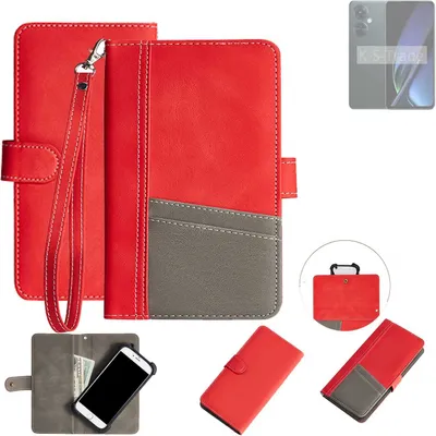 Produktbild von K-S-Trade Handy Schutzhülle kompatibel mit Oppo K11x Hülle Portemonnee Brieftasche Klapphülle Kartenfächer Flip Wallet Case Etui