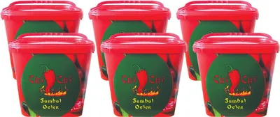 Produktbild von SAMBAL OELEK Chili Gewürzpaste scharf im Eimer CHI-CHI 6x 10KG