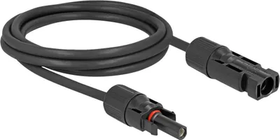 Image de DELOCK DL4 Solar Kabel4mm  Stecker zu Buchse 5m schwarz