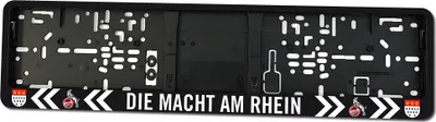 Produktbild von 1. FC Köln Nummernschildhalter "Die Macht am Rhein"