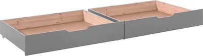 Produktbild von Bettschubladen Karolina 98x89x21 Massivholz grau