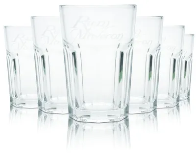 Produktbild von 6x Ron Malecon Glas 0,33l Kontur Longdrinkglas Tumblerglas Cocktail Gläser Set