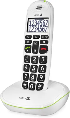 Produktbild von Doro Phone EASY 110 Strahlungsarmes Schnurlostelefon, Rufnummernanzeige, 10h Sprechzeit, 4 Tage Standby, Freisprechfunktion, DECT