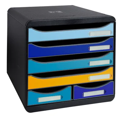 Zdjęcie produktu dla Exacompta szuflada Bee Blue 3124202D 6 szuflad kolorowych