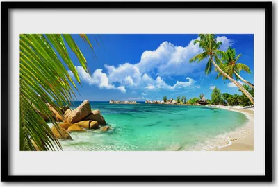 Produktbild von Bild 60x40 MDF-Rahmen Wandkunst Meer Landschaft