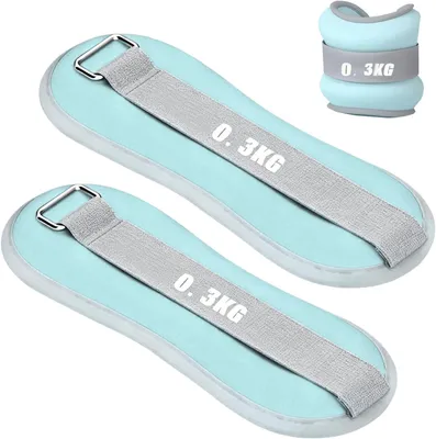 Produktbild von Handgelenkgewichte 0,5 kg 2er-Set, verstellbar, für Yoga
