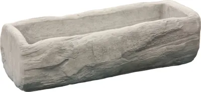 Produktbild von Blumentrog aus Steinguss zum bepflanzen perfekt für den Garten die Terrasse oder den Vorgarten ist Witterungsbeständig und Neu 26cm ca, PO-1363