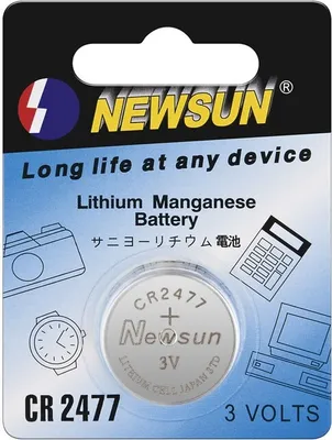 Produktbild von Wentronic CR 2477, Lithium, 3V